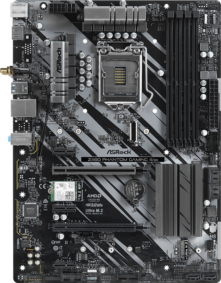Asrock Z490 Phantom Gaming 4/ax - Motherboard Specifications